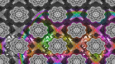 Gri ve nötr renkte çiçekler. Çiçekli karalama şeklinde Raster çiçek deseni. Yumuşak, bahar çiçekli arka plan.