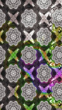 Raster düz çiçek çizim deseni. Tarafsız ve gri renklerde çiçekler. Tasarım hediye paketi, tebrik kartları, posterler ve afiş tasarımı.