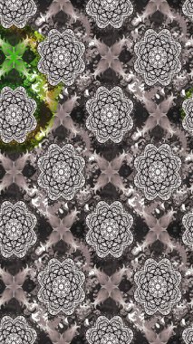 Sketch Floral Pattern in Raster illustration. Fancy fabric pattern. Colour Spring Theme sketch pattern Background. Flat Flower Elements Design.