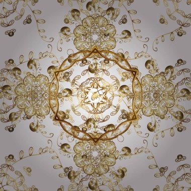 Barok tarzında kusursuz bir doğulu süsü. Kahverengi beyaz ve altın elementli geleneksel altın sarısı desen.