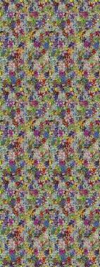 Renkli Bahar Temalı Kusursuz Arkaplan. Gri ve nötr renkte çiçekler. Güzel çiçek deseni. Düz Çiçek Elementleri Tasarımı.