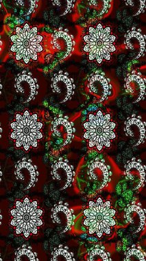 Raster. Tomurcukları çiçek olan sevimli bir çiçek deseni. Eski usul. Raster illüstrasyonu. Eskiz geçmişi. Kumaş, tekstil ve duvar kağıdı baskısı için..