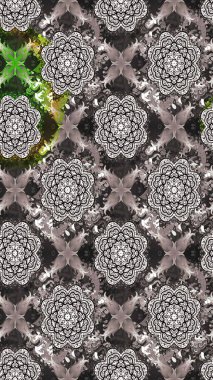 Sketch Floral Pattern in Raster illustration. Fancy fabric pattern. Colour Spring Theme sketch pattern Background. Flat Flower Elements Design.