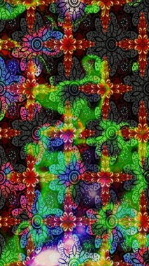 Üst manzara, yumuşak stil. Sevgililer günü ve tebrik kartı konsepti için şık bir davetiye. Yeşil ve siyah renkte manzaralı çiçek deseni. Çiçek kompozisyonu, el boyası, hassas şablon..