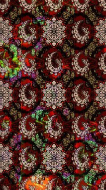 Suluboya çizim kalıbı. Moda baskısı. Dekorasyon ve tasarım için güzel bir desen. Eski model. Çiçeğin suluboya çizimlerinin zarif deseni.