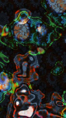 Gri ve siyah renkli çiçekler. Raster düz çiçek çizim deseni. Tasarım hediye paketi, tebrik kartları, posterler ve afiş tasarımı.