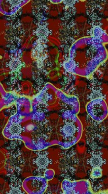 Şatafatlı bahar bahçesi dokusu. Flower eskiz arka planı. Raster illüstrasyonu. Çiçek deseni.