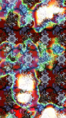 Düz Çiçek Elementleri Tasarımı. Tarafsız ve kırmızı renklerde çiçekler. Raster illüstrasyonu. Renkli Bahar Teması eskiz kalıbı. Çiçekli çiçek deseni, suluboya..