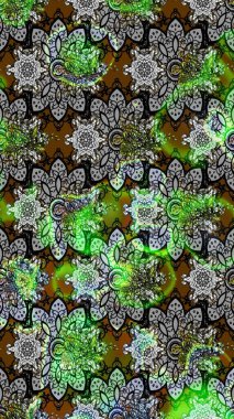 Gömlek, arka plan modelini çiz. Tropik çiçekler. Gri ve yeşil renkte çiçekler.