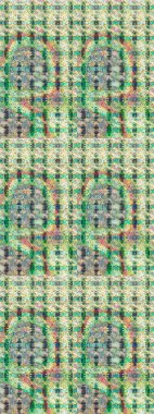 Raster illüstrasyonu. Tarafsız ve yeşil renklerde. 3D çiçekler, çizim.