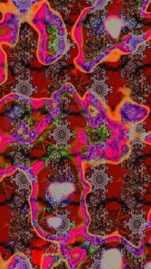 Çiçekler suluboya tarzında kahverengi ve kırmızı renklerde. Kahverengi ve kırmızı renkte çiçekler olan çiçek deseni çiz.