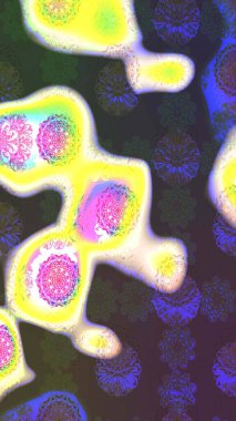 Kahverengi renkli çiçekler. Çiçekli çizim şekli. Düz Çiçek Elementleri Tasarımı. Renkli Bahar Teması çizim şablonu.