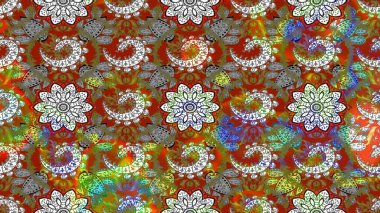 Simple cute pattern in small-scale flowers. Raster illustration. Floral sketch background for textile or book covers, manufacturing, wallpapers, print, gift wrap and scrapbooking.