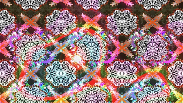 Flowers on brown and neutral colors. Raster floral pattern in doodle style with flowers. Gentle, nice floral background.