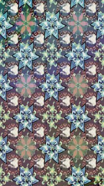 Çiçekli eskiz deseni. Kahverengi renkli çiçekler. Suluboya çizimi. El çizimi.