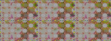 Motley illüstrasyonu. Küçük çiçekte güzel bir desen. Kusursuz. Küçük renkli çiçekler. Moda baskıları için zarif bir şablon. Çiçekli yaz çiçekleri.