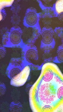 Modern stil dokusu. Çiçek desenli raster, menekşe çizgi grafik deseni soyut raster arkaplan.