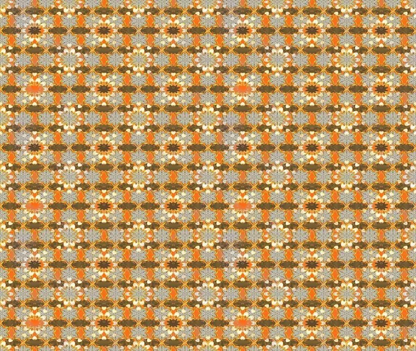 Beautiful fabric pattern. Raster watercolour floral pattern, delicate flowers, brown and neutral flowers, greeting card template.