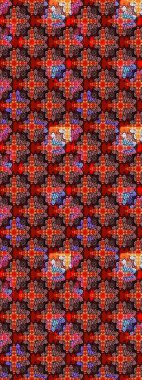 Düz Çiçek Elementleri Tasarımı. Raster illüstrasyonundaki çiçek desenli çizim. Renkli Bahar Teması eskiz kalıbı. Güzel kumaş deseni.