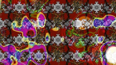 Etnik Mandala süsü. Raster Henna dövme stili. Tekstil, tebrik kartı, boyama kitabı, telefon kılıfı baskısı için kullanılabilir. Hint çiçekli desenli şal desenli..