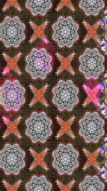 Gri ve kahverengi renklerde bahar çiçekleri. Yaprak ve çiçeklerin suluboya resimleri, gri ve kahverengi renkler üzerine çizimler. Raster illüstrasyonu.