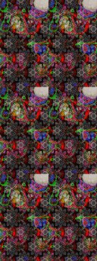 Sketch pattern with flower. Flowers on black and gray colors. Flat Flower Elements Design. Colour Spring Theme sketch pattern Background.