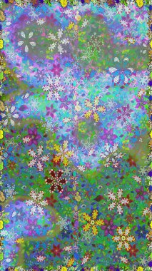 Raster Henna dövme stili. Tekstil, tebrik kartı, boyama kitabı, telefon kılıfı baskısı için kullanılabilir. Etnik Mandala süsü. Hint çiçekli desenli şal desenli..