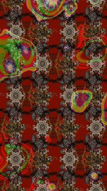 Paket kağıdı için en iyisi. Kahverengi ve kırmızı lale çiçekli Raster eskiz deseni. Karşılama ya da düğün geçmişi olarak kullanılabilir. Doğal kozmetik ürünleri, parfüm, çiçekçi dükkanı için bahar ihalesi tasarımı.