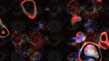 Flower eskiz arka planı. Şatafatlı bahar bahçesi dokusu. Raster illüstrasyonu. Çiçek deseni.