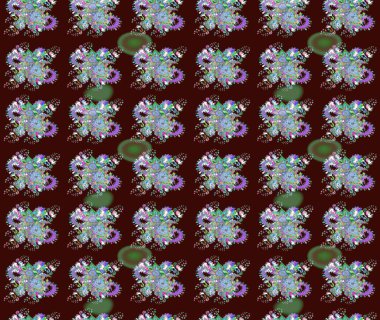 Organik elementler. Suluboya etkisi. Botanik çizim kalıbı. Raster deseni.