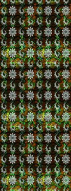 Raster 'ın taze dokusu. Yumuşak fayans. Klasik çiçek desenli. Yumuşak pamuk tasarımı. Paketleme, tekstil, duvar kağıdı için çiçek arkaplanı.