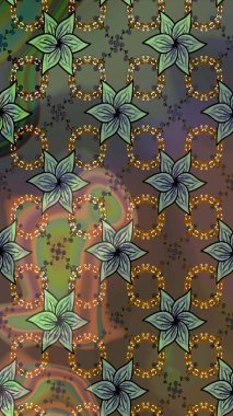 Kahverengi renkli çiçekler. Renkli Bahar temalı eskiz kalıbı. Çiçekli çiçek deseni, suluboya. Düz Çiçek Elementleri Tasarım Raster illüstrasyonu.