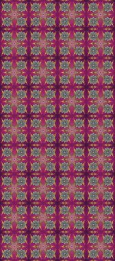 Mor ve gri renklerdeki altın desenli altın elementler. Süslü raster dekorasyonu. Barok tarzında duvar kağıdı tasarımı için kusursuz damaske deseni arkaplanı.