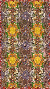 Güzel kumaş deseni. Güzel suluboya yaz çiçekleri deseni..