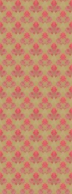 Kumaş, tekstil, duvar kağıdı baskısı için. Raster illüstrasyonu. Eski usul. Eskiz geçmişi. Raster. Tomurcukları çiçekli sevimli çiçek deseni..