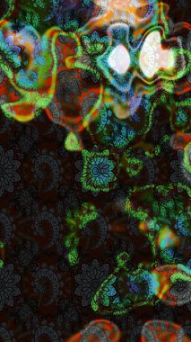 Güzel kumaş deseni. Güzel suluboya yaz çiçekleri deseni..