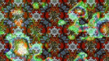 Güzel kumaş deseni. Renkli Yaz Temalı eskiz kalıbı. Raster Illustrasyon 'daki Çiçek Deseni' nin son moda çizimi. Düz Çiçek Elementleri Tasarımı.