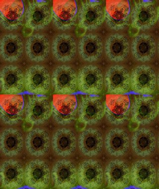 Raster. Renkli Bahar Teması eskiz kalıbı. Düz Çiçek Elementleri Tasarımı.