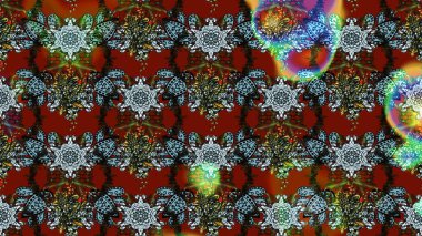 Çiçek desenli eskiz, yaz çiçekleri. Kırmızı renkte çiçekler. Renkli Bahar Teması eskiz kalıbı. Düz Çiçek Elementleri Tasarımı.