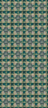 Kusursuz soyut bir arkaplan. Raster illüstrasyonu. Oriental raster klasik mavi, gri ve yeşil ve altın desenli.