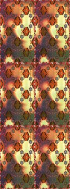 Tekrar eden çiçek arkaplanı, zarif kahverengi çiçek duvar kağıdı. Kahverengi renklerde çiçek desenleri, el yapımı papatyalar, papatyalar..