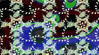 Raster illüstrasyonu. Anti-stres için soyut örnek sayfası. Mavi, nötr ve siyah renklerde.