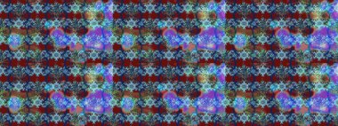 Suluboya çizim kalıbı. Çiçek izi. Suluboya tarzında mavi renkte çiçekler.