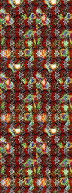 Çiçekli yumuşak bir eskiz şekli. Kahverengi ve kırmızı renklerde bahar çiçekleri. Raster illüstrasyonu. Raster çiçekleri klasik tarzda resmedilir..