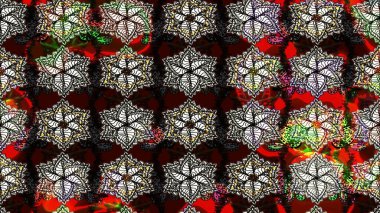 Siyah ve kahverengi renkli şirin tekstil tarzında. Raster illüstrasyonu. Çiçek duvar kâğıdı. Renkli çizim kalıbı. Çiçek arka planı.