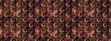 Parlak elementlerin. Çizim çiçek deseni duvar kağıdı, web sitesi arka planı, ambalaj kağıdı, davetiye, broşür, afiş veya web sitesi için kullanılabilir. El çizimi Raster illüstrasyonu.