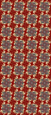 Barok tarzında kusursuz bir doğulu süsü. Raster geleneksel altın pürüzsüz desen kırmızı, gri ve kahverengi renkler.