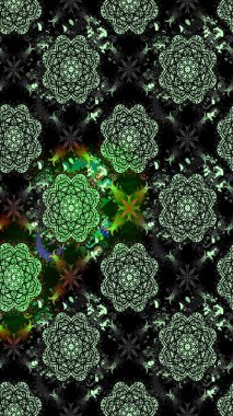 Raster illüstrasyonu. Siyah renkli çiçekler. Şirin çiçek elementleri. Çizim.