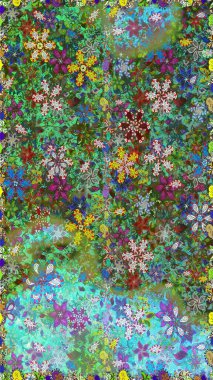 Çiçeğin suluboya çizimlerinin mükemmel deseni. Eski model. Moda baskısı. Suluboya kusursuz desen. Raster illüstrasyonu. Dekorasyon ve tasarım için güzel desen.