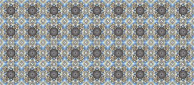 Gri, mavi, nötr ve altın desenli. Tekrarlayan elementlerle kusursuz soyut arkaplan. Zarif raster klasik desen.